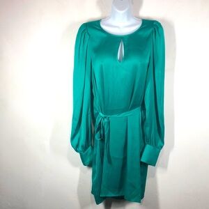 BCBGMAXAZRIA Miri seagreen long sleeve dress size medium
